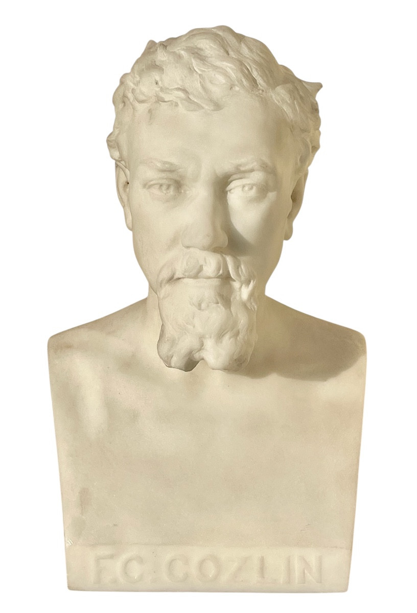J. COZLIN - Marbre, Portrait de Joseph Hugues FABISCH