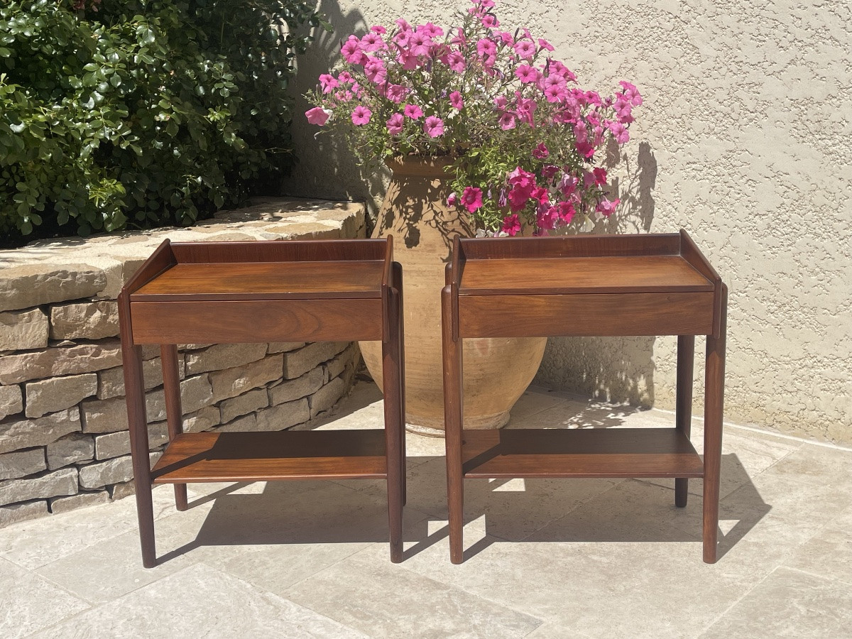 Børge Mogensen - Pair Of Side Tables / Pair Of Nightstands-photo-5