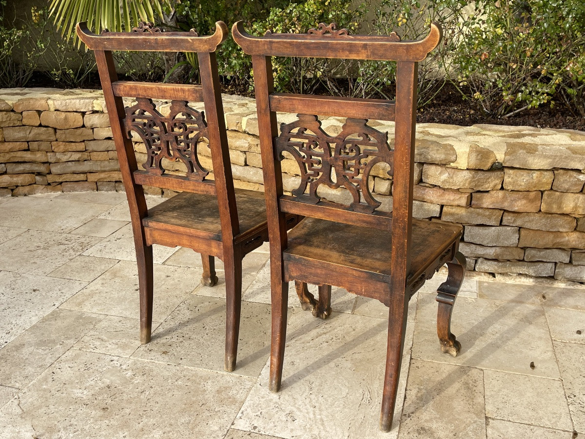 Attributed To Gabriel Viardot - Pair Of Chairs-photo-6