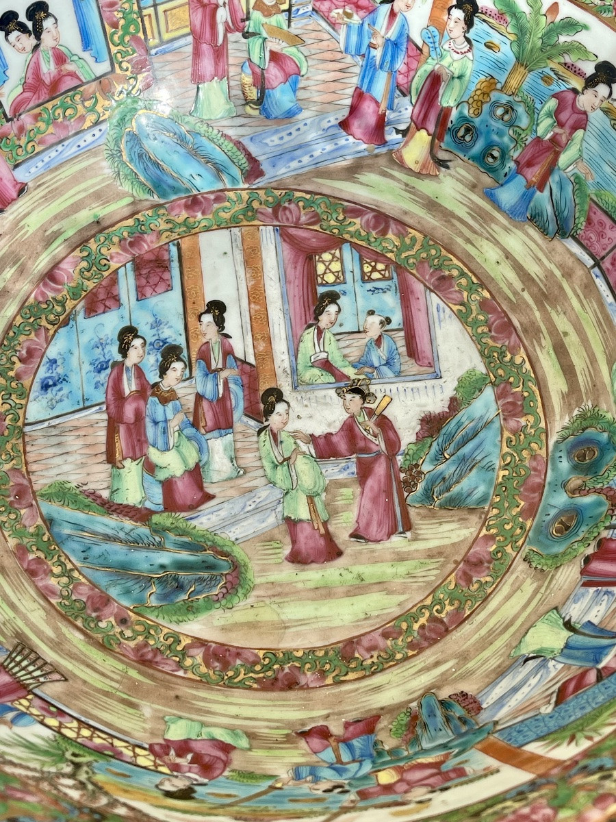 Henri Picard - Canton Chinese Porcelain Basin Sheathed In Bronze-photo-4