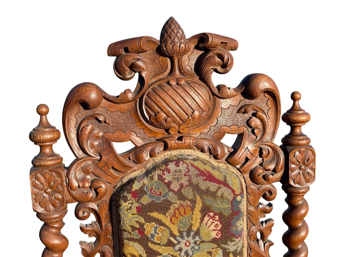 Pair Of Renaissance Armchairs -photo-3