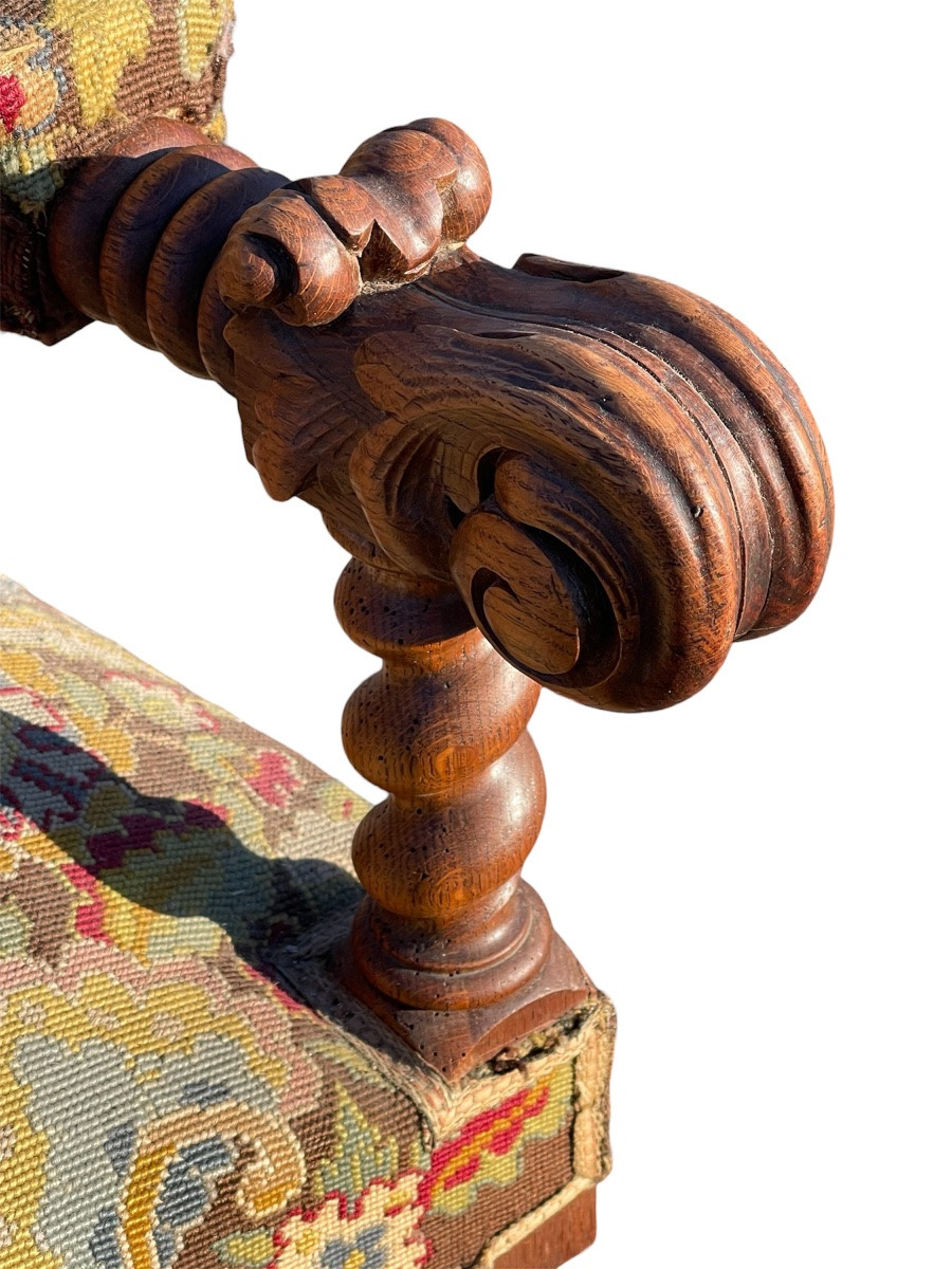 Pair Of Renaissance Armchairs -photo-1