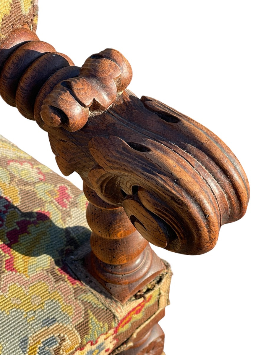 Pair Of Renaissance Armchairs -photo-2