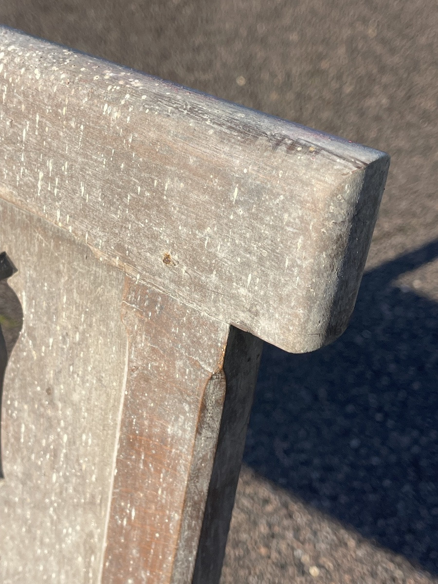 Carved Wooden Bench -photo-1