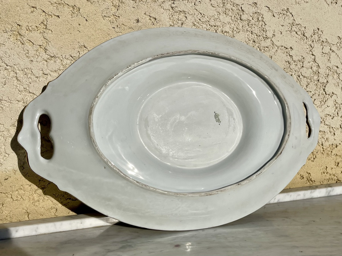 Limoges - Porcelain Tureen And Display Stand -photo-7