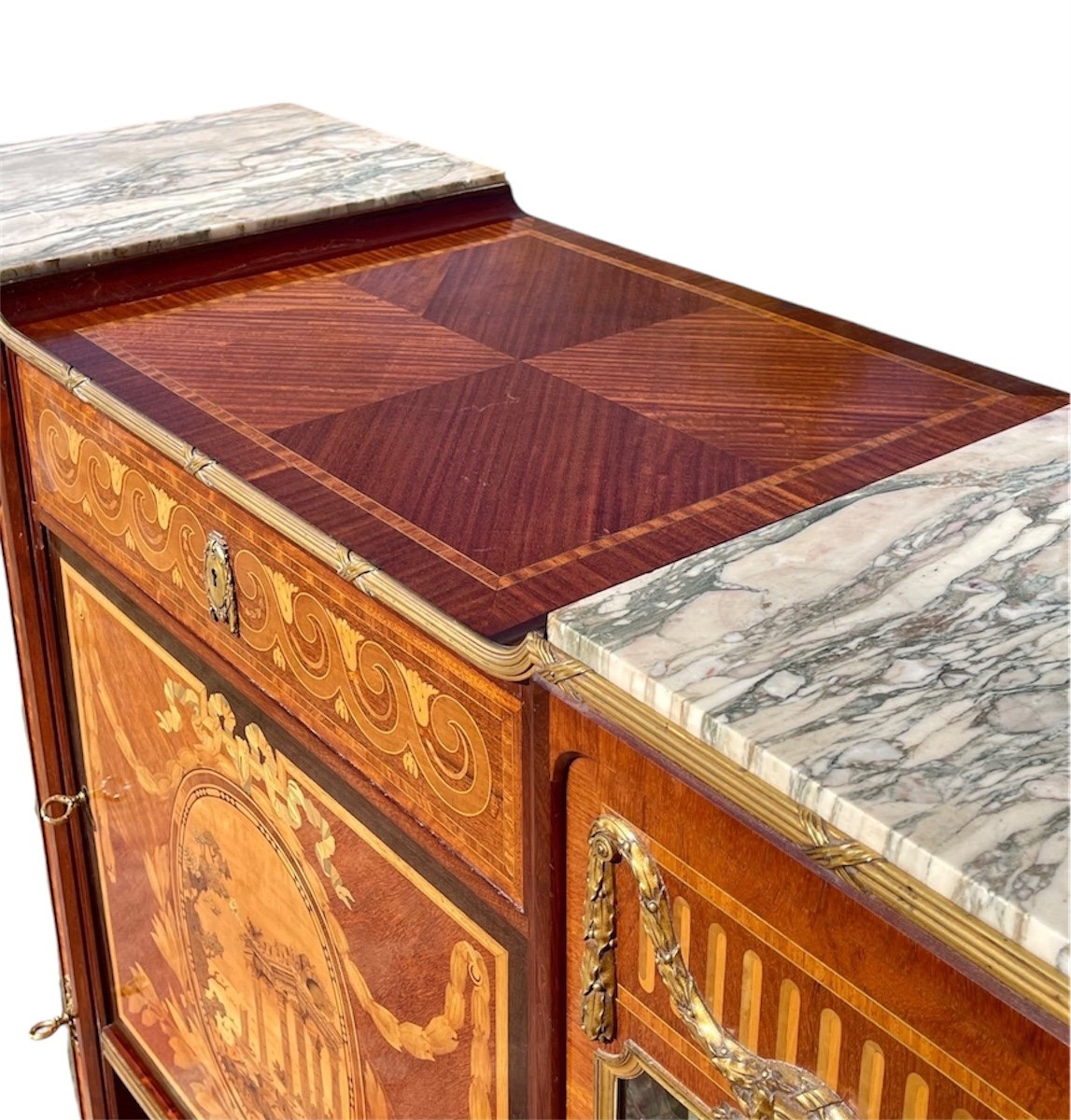 Haentges Frères - Vitrine / Argentier Style Louis XV -photo-2