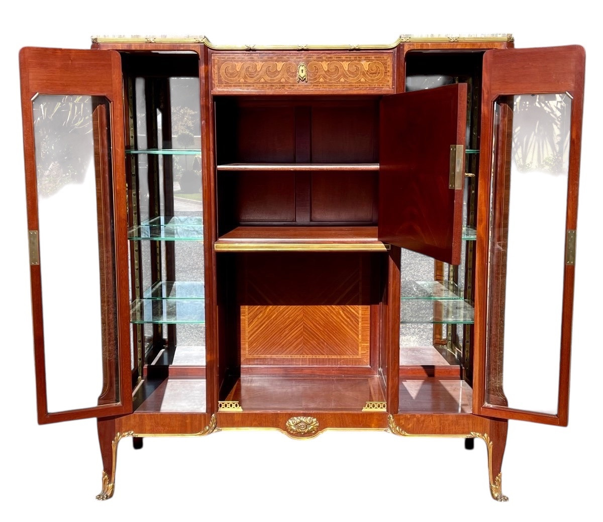 Haentges Frères - Vitrine / Argentier Style Louis XV -photo-8