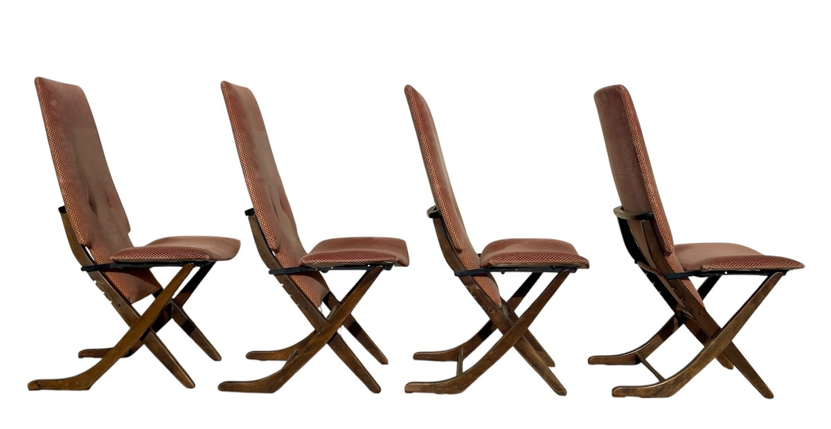 4 Vintage Poly-x Relax Chairs -photo-3