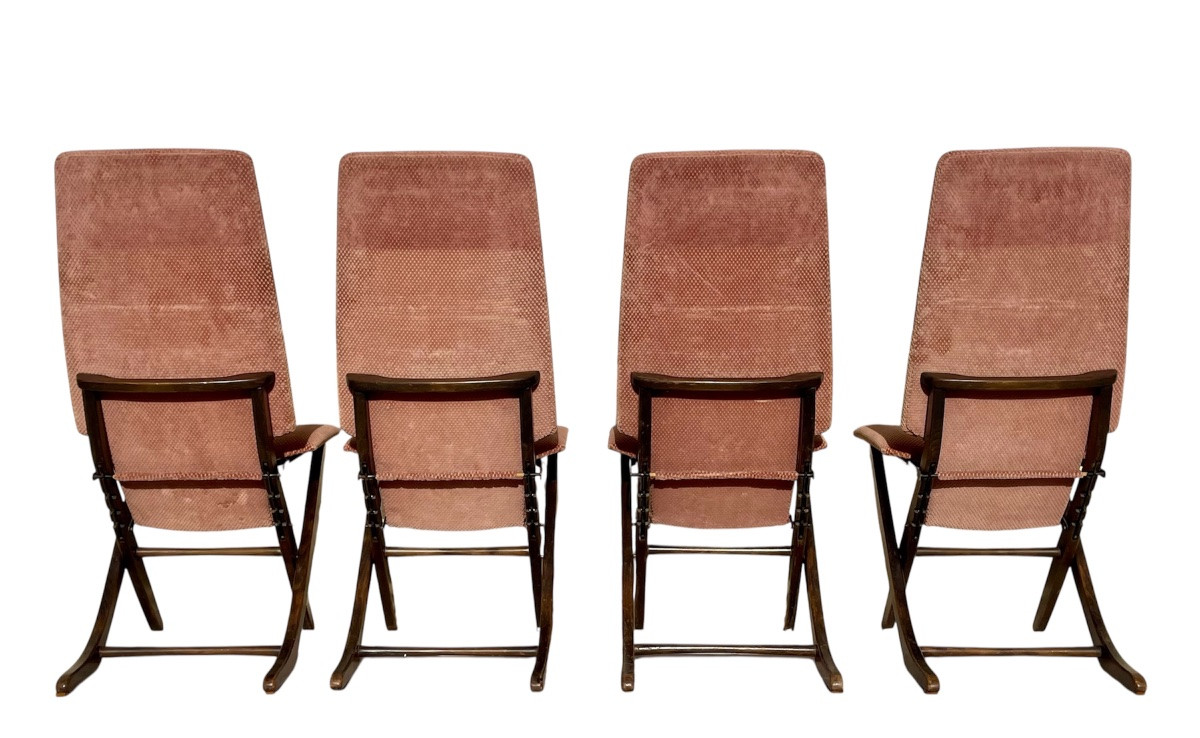 4 Vintage Poly-x Relax Chairs -photo-5