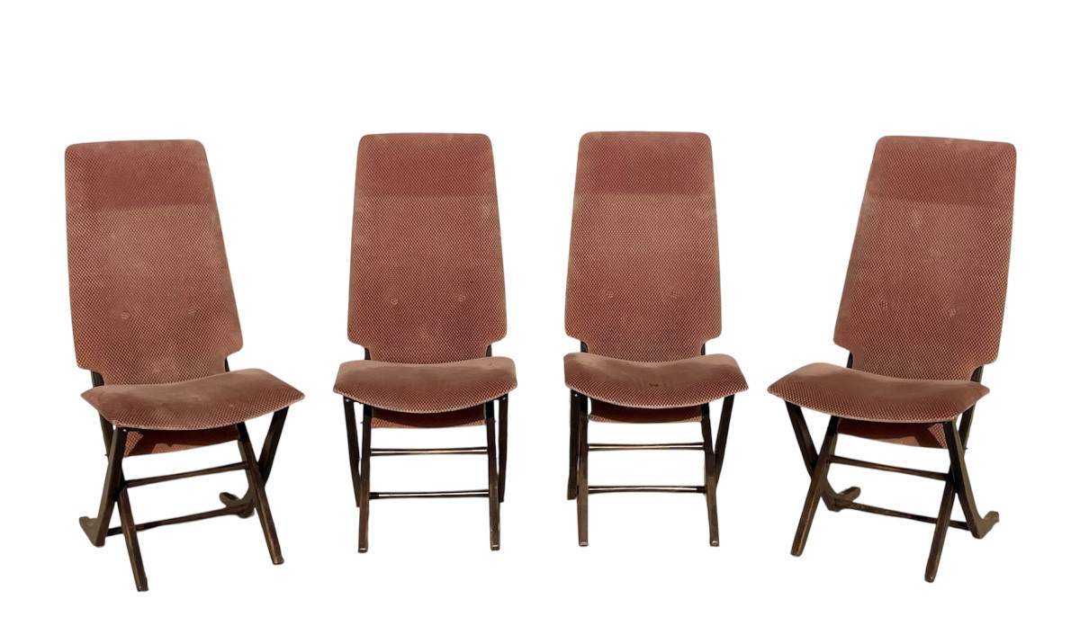4 Vintage Poly-x Relax Chairs 
