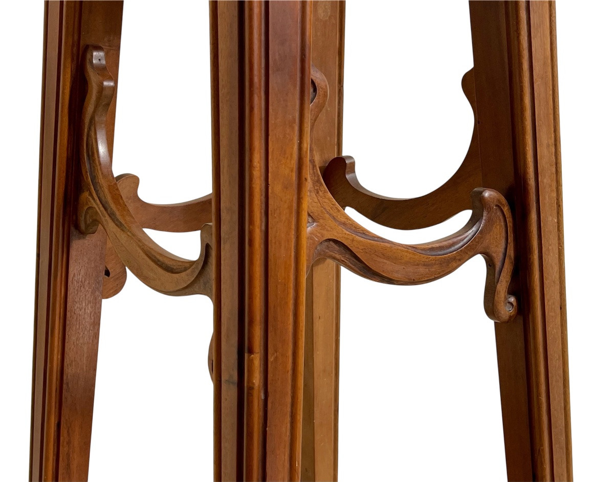 Sellette en Noyer Art Nouveau-photo-4