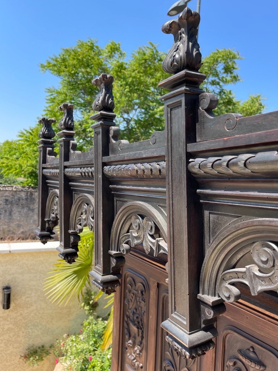 Gothic Style Cathedral Chest Bench-photo-7