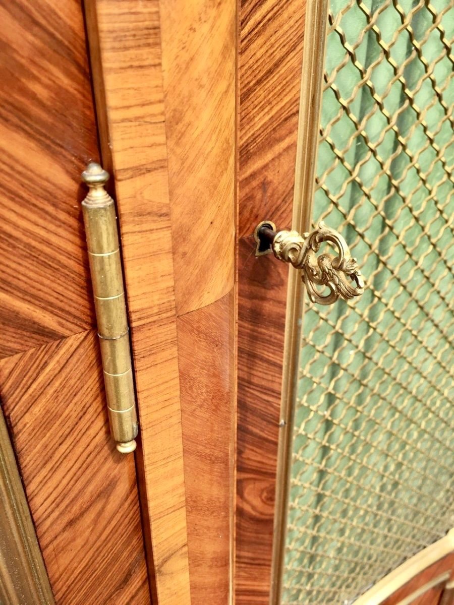 Paul SORMANI - Bibliothèque / Vitrine Style Louis XV-photo-4