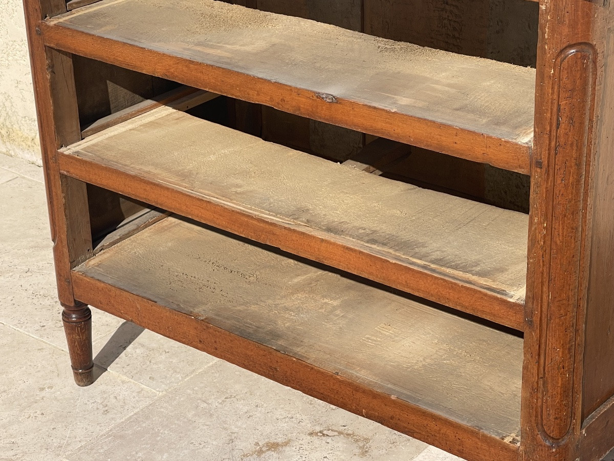 Small Louis XVI Style Walnut Chest Of Drawers.-photo-8