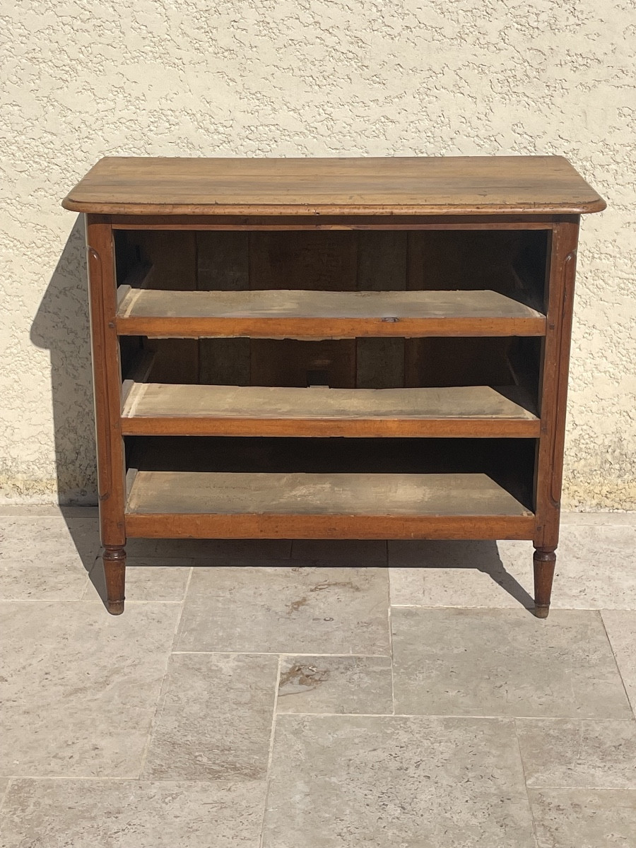Small Louis XVI Style Walnut Chest Of Drawers.-photo-7