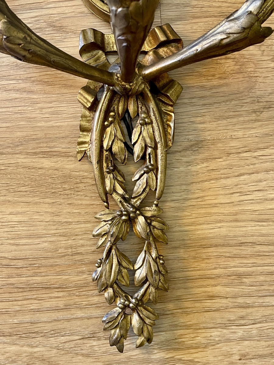 Alfred BEURDELEY - Paire d’appliques Style Louis XVI -photo-4