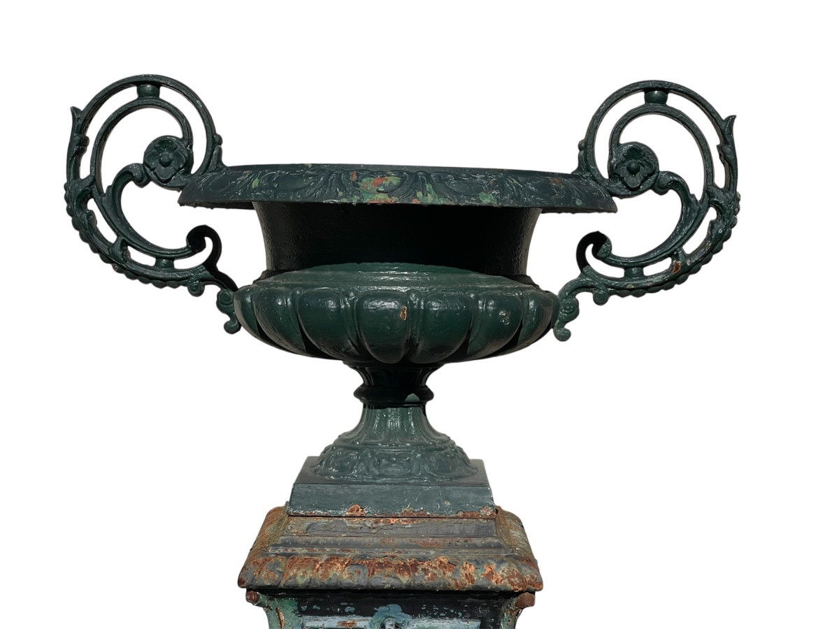 Napoleon III Garden Bowl/basin And Column -photo-3