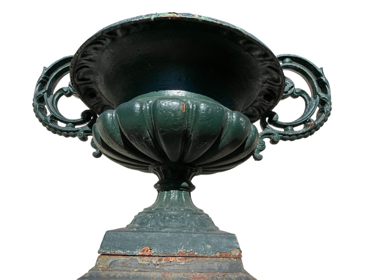 Napoleon III Garden Bowl/basin And Column -photo-6