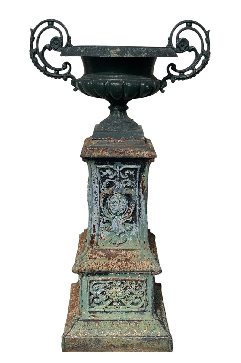Napoleon III Garden Bowl/basin And Column 