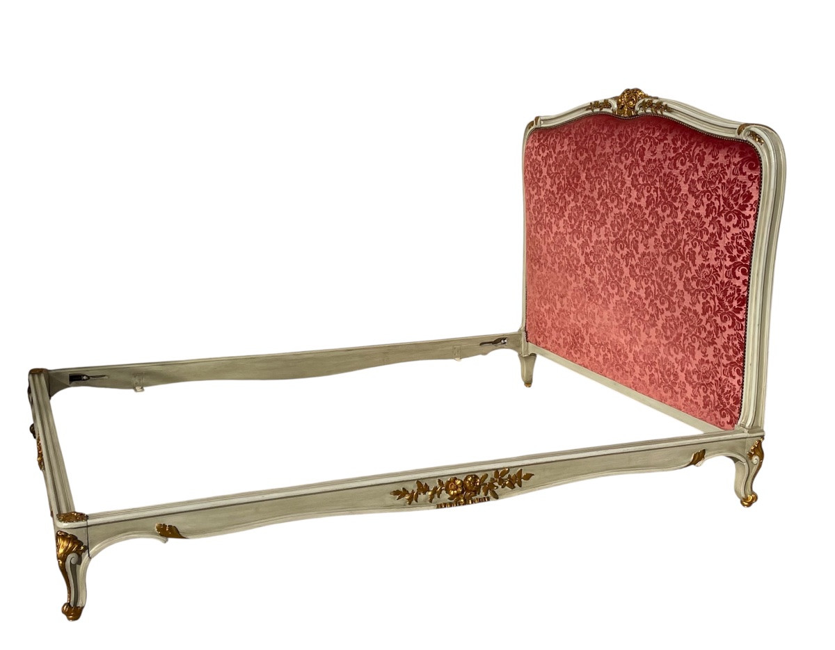 Louis XV Style Lacquered Bed -photo-2