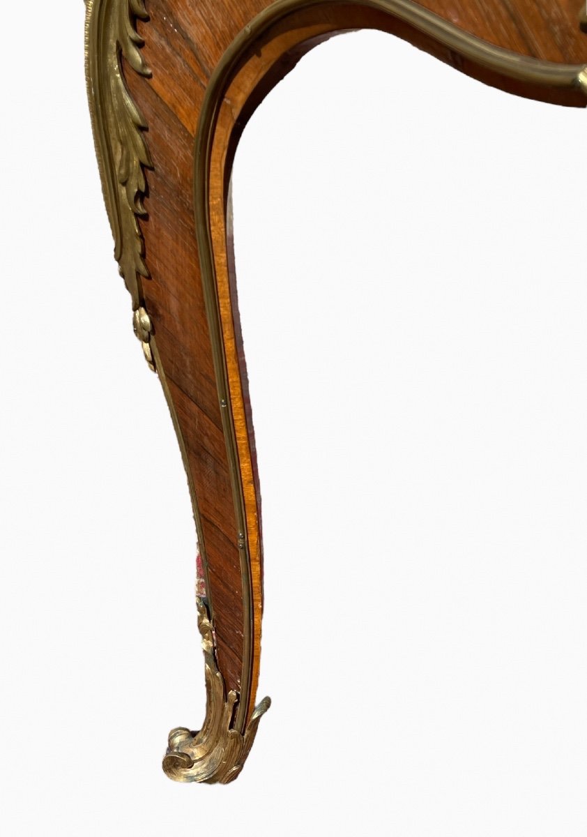 Gervais DURAND - Bureau Plat Style Louis XV-photo-7