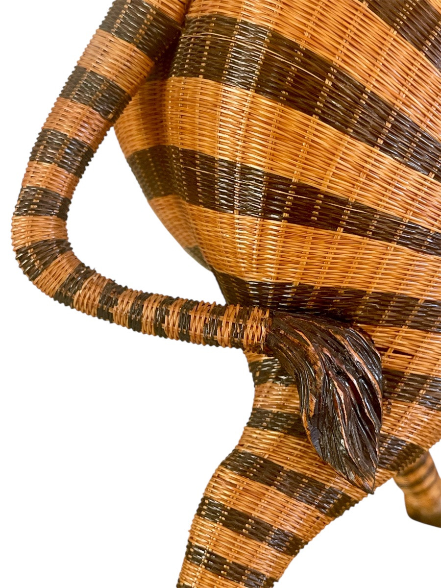 Panier Zèbre Shanghai en osier-photo-4