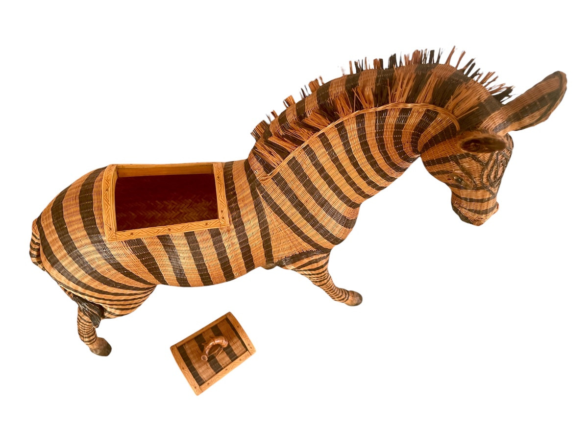 Panier Zèbre Shanghai en osier-photo-7