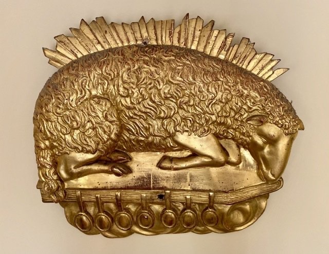 18th Century - Sculpture "the Paschal Lamb And The Seven Seals"-photo-5