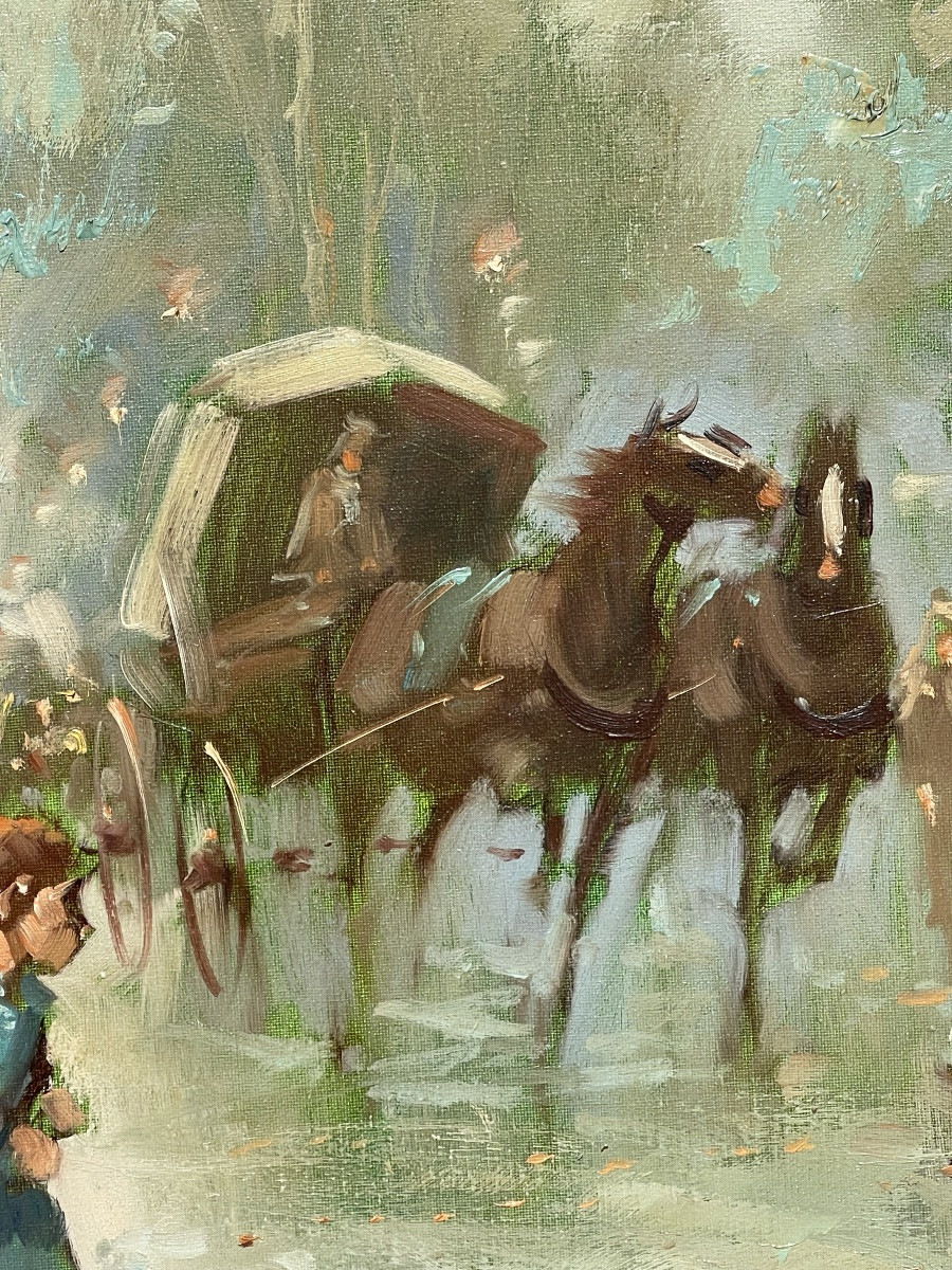 Tommaso PRINCIPE - Scène de rue avec Élégantes -photo-1