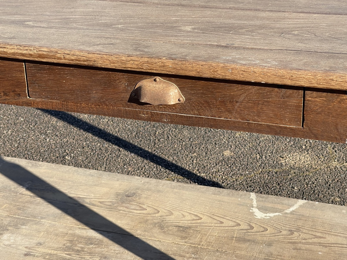 Table de Drapier / Table de Soyeux / Comptoir de Magasin / Banque de Magasin-photo-3