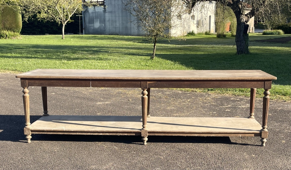 Table de Drapier / Table de Soyeux / Comptoir de Magasin / Banque de Magasin-photo-5