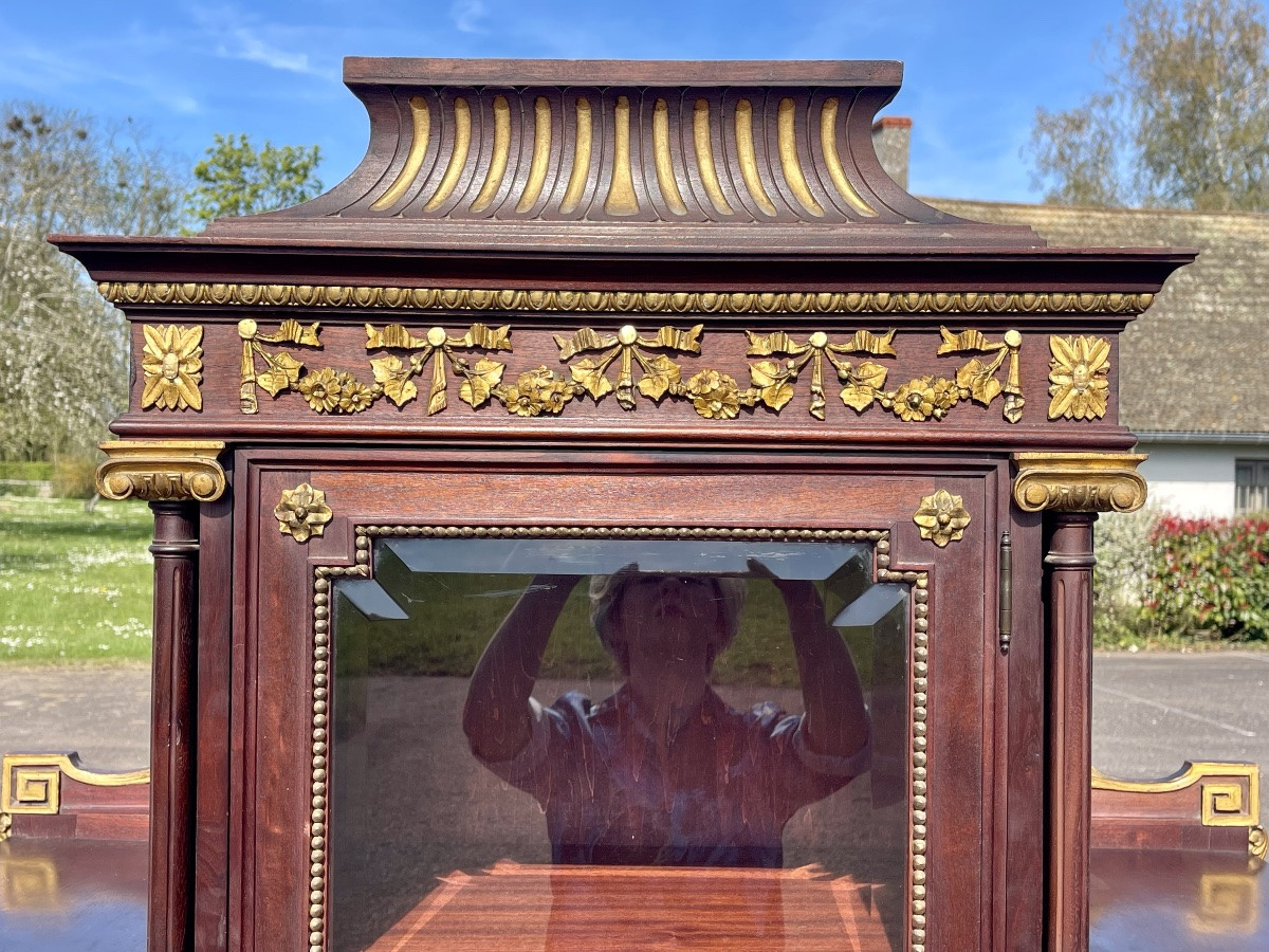 Vitrine en Acajou Style Louis XVI-photo-3