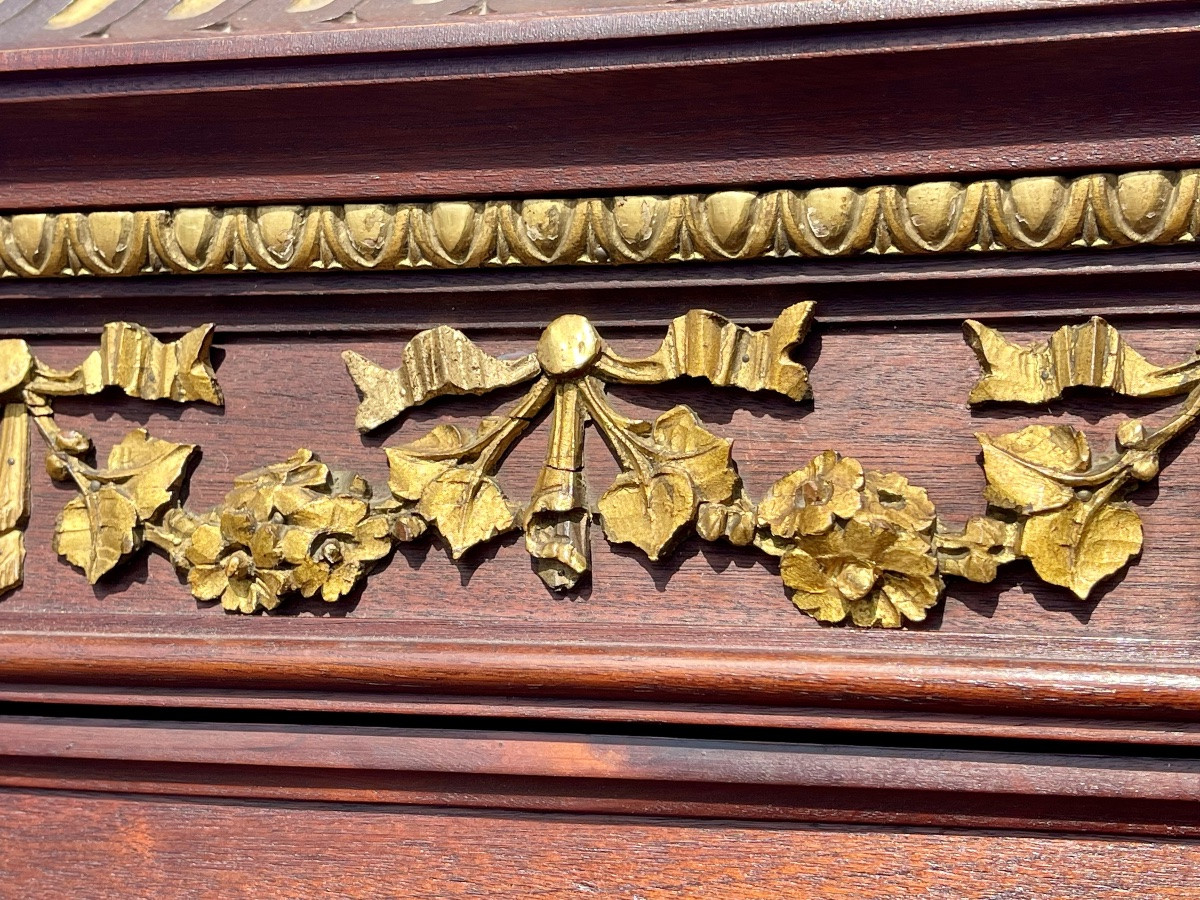Vitrine en Acajou Style Louis XVI-photo-4