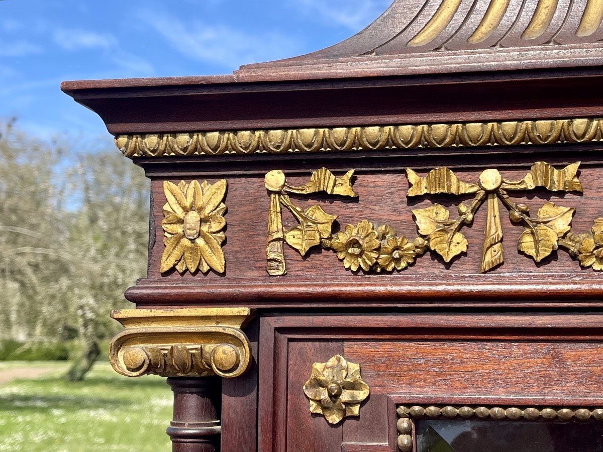 Vitrine en Acajou Style Louis XVI-photo-1