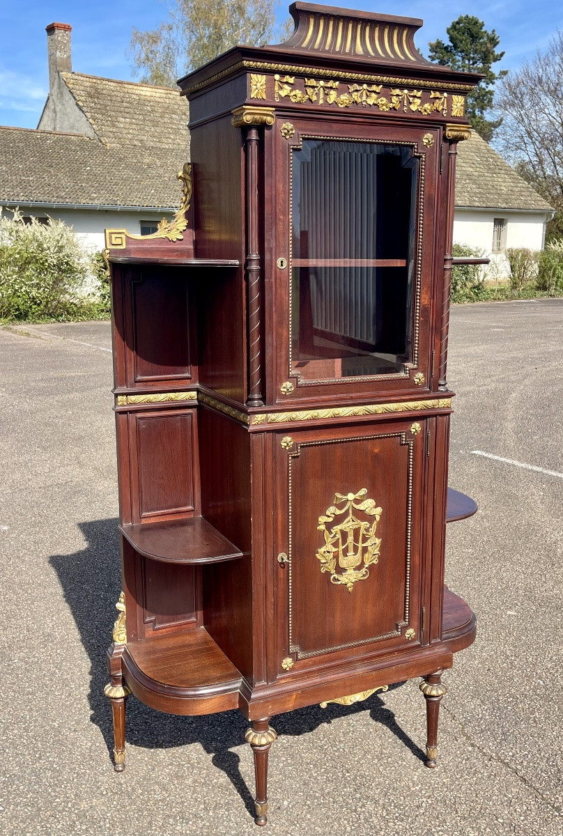 Vitrine en Acajou Style Louis XVI-photo-2