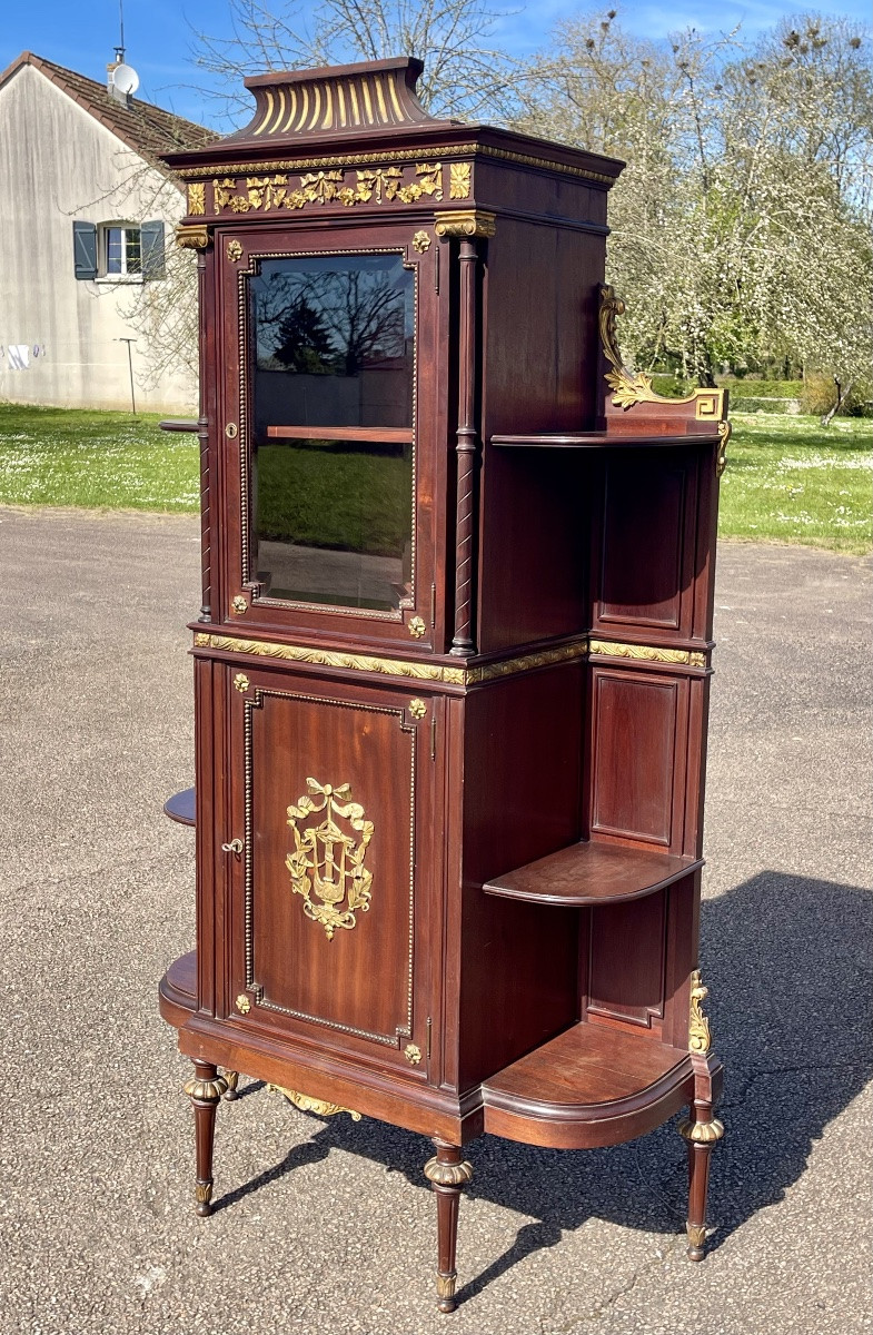 Vitrine en Acajou Style Louis XVI-photo-3