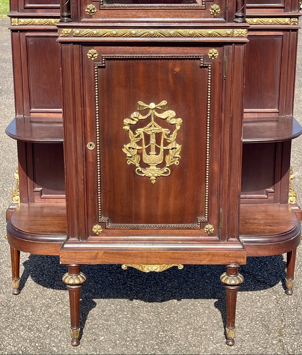 Vitrine en Acajou Style Louis XVI-photo-4