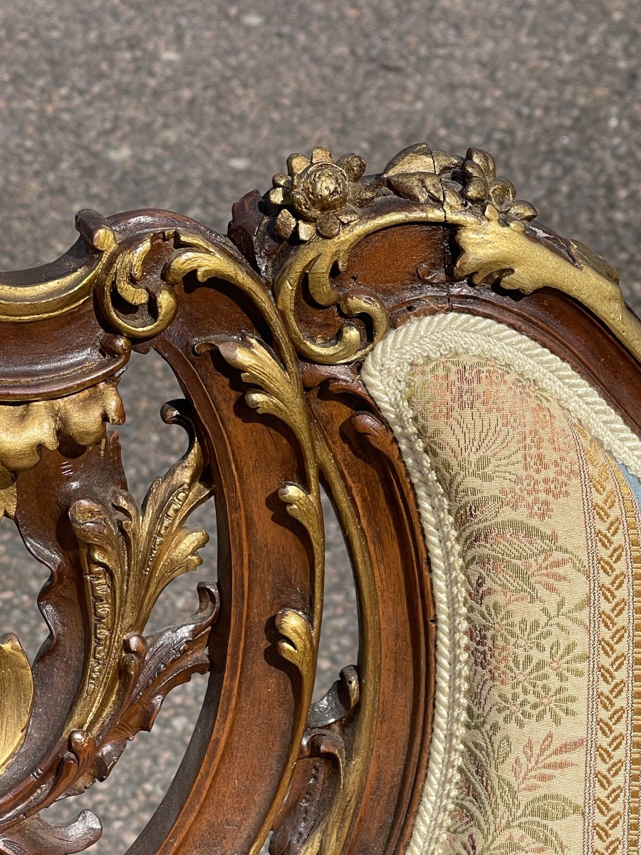 Louis XV-style Armchair Or Small Sofa-photo-5