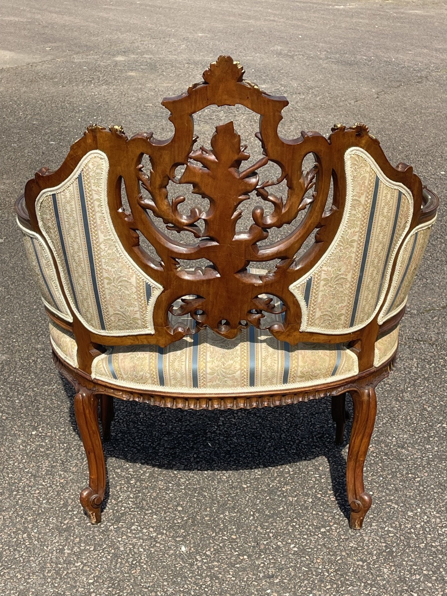 Louis XV-style Armchair Or Small Sofa-photo-6
