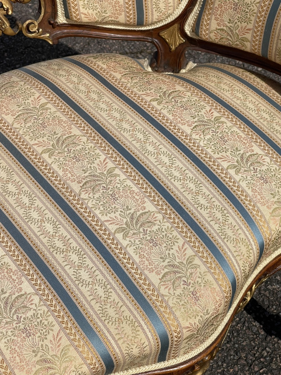 Louis XV-style Armchair Or Small Sofa-photo-8