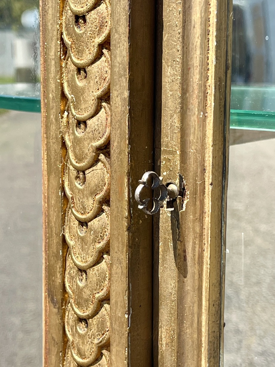 Vitrine en Bois doré Napoléon III -photo-2