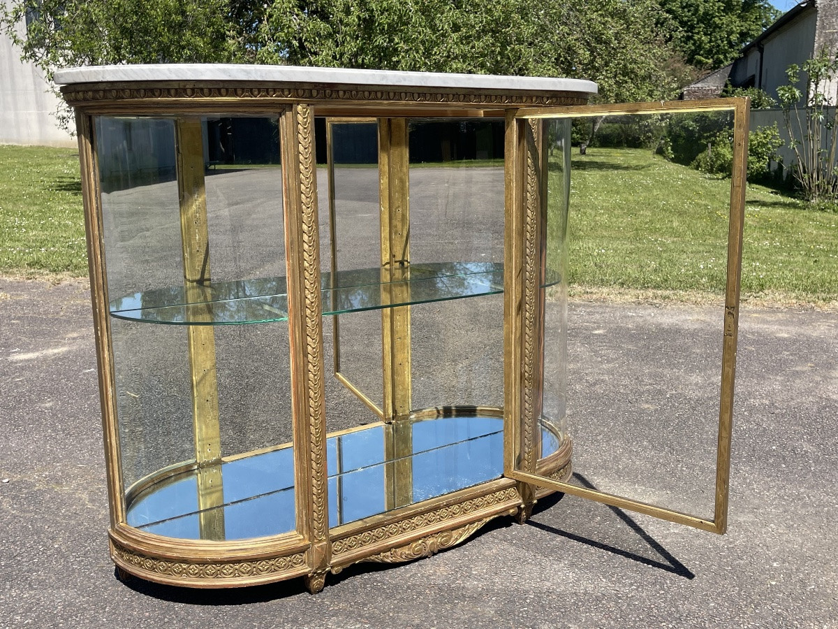 Vitrine en Bois doré Napoléon III -photo-6