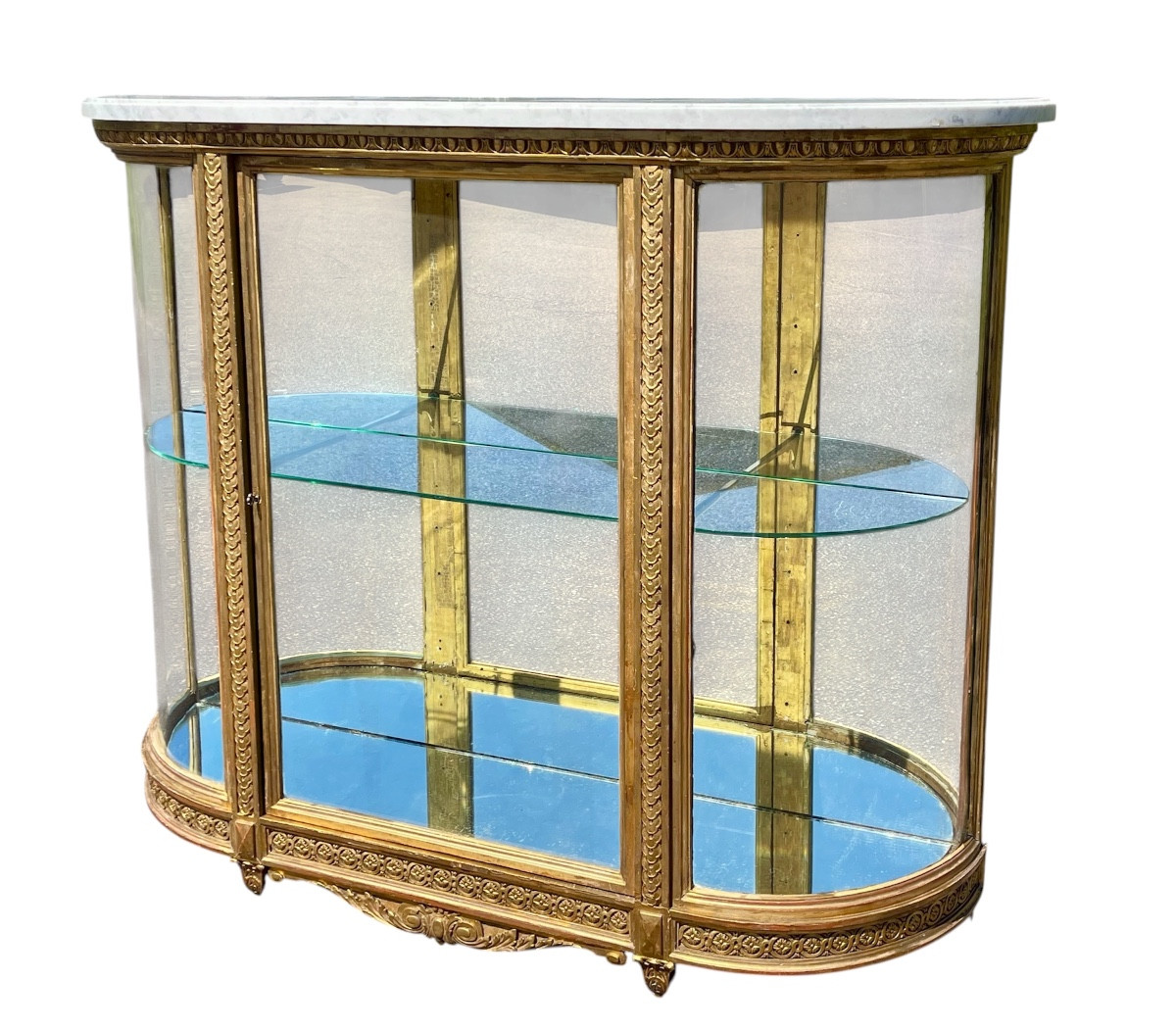 Vitrine en Bois doré Napoléon III 