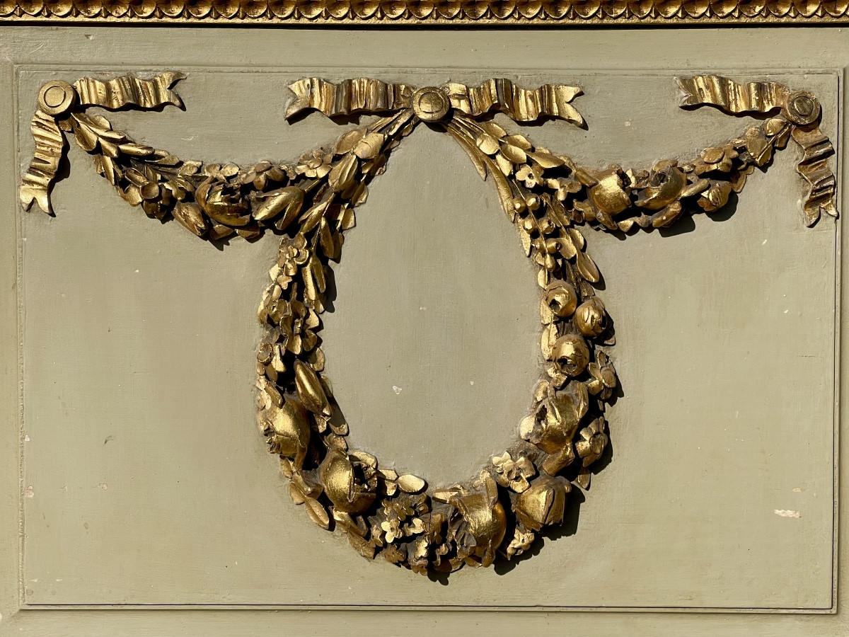 Vitrine en Bois doré Style Louis XVI-photo-2
