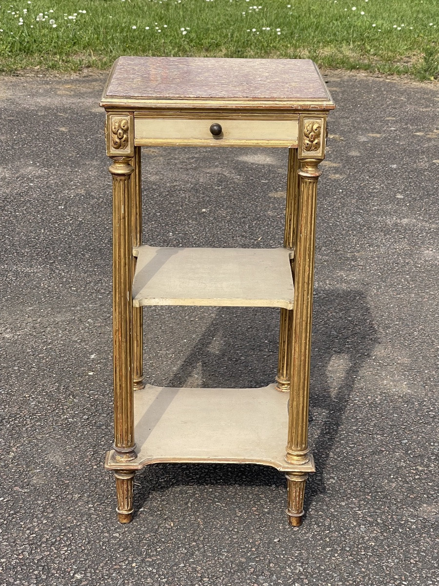 Louis XVI Style Night Table / Side Table-photo-2