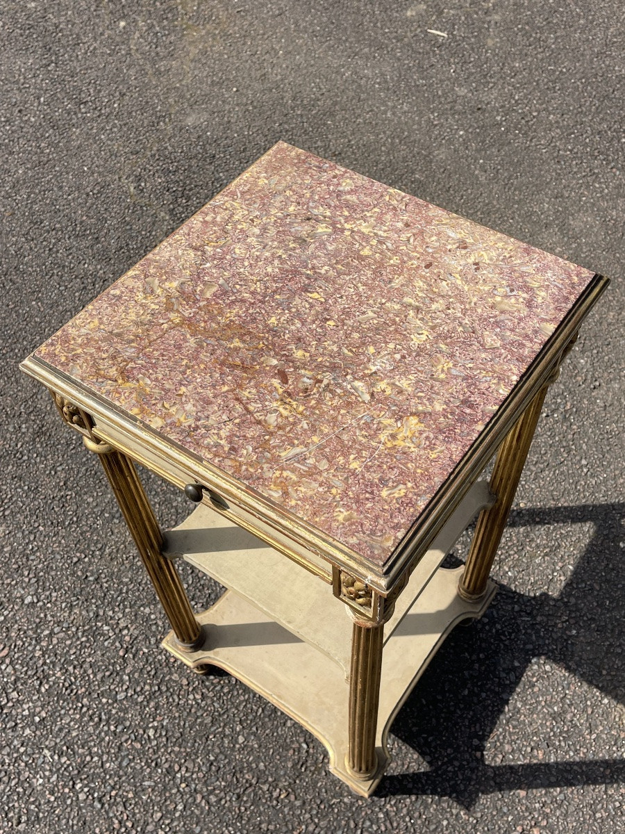Louis XVI Style Night Table / Side Table-photo-4