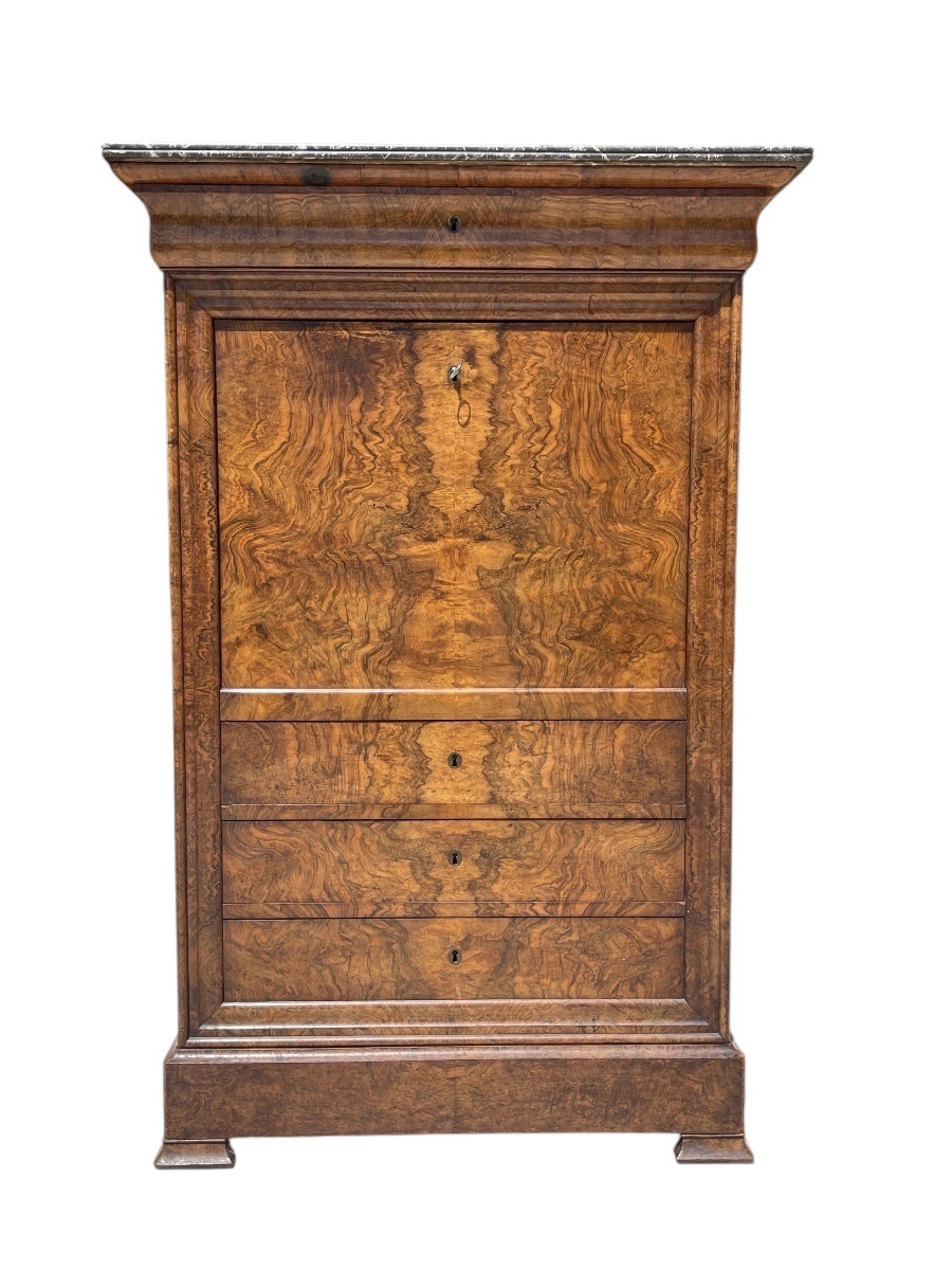 Louis Philippe Walnut Writing Desk