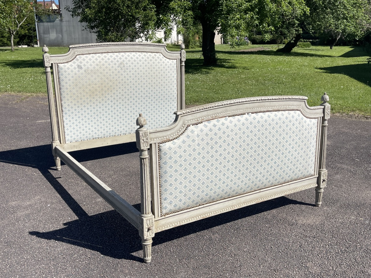 Louis XVI Style Lacquered Bed-photo-2