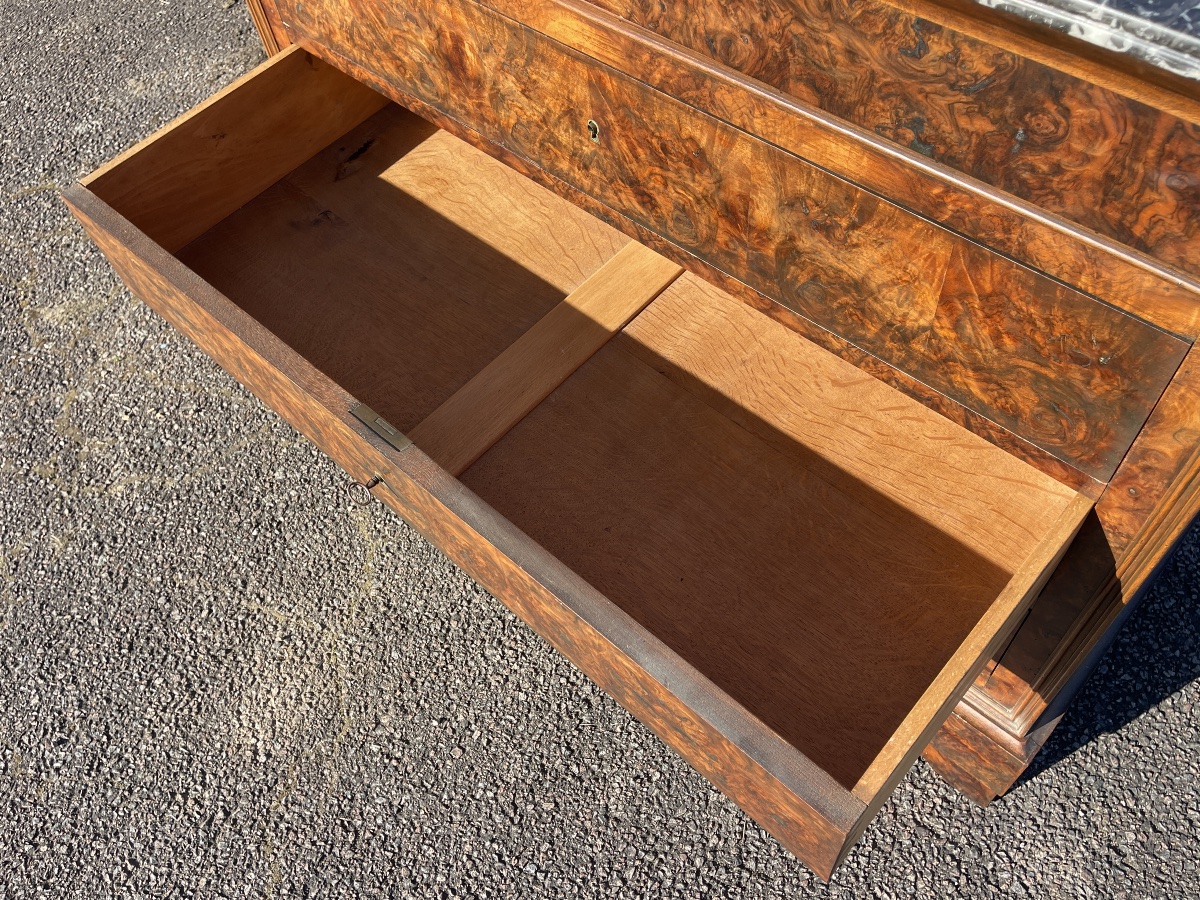 Louis Philippe Walnut Chest Of Drawers-photo-5