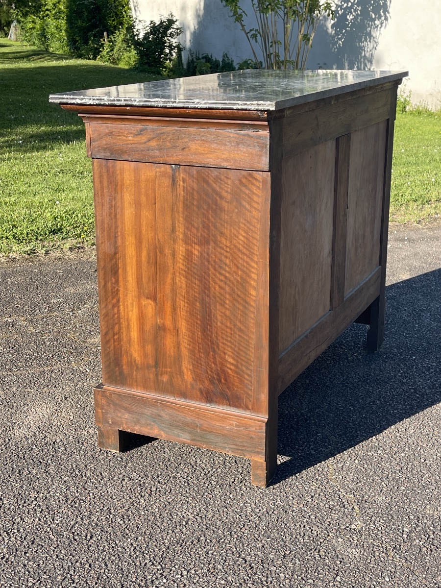Louis Philippe Walnut Chest Of Drawers-photo-7